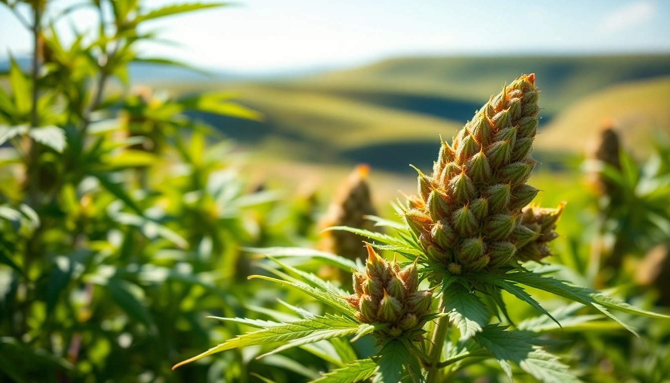 Mental Wellness CBD buds showcased in a calming environment, highlighting their therapeutic qualities.
