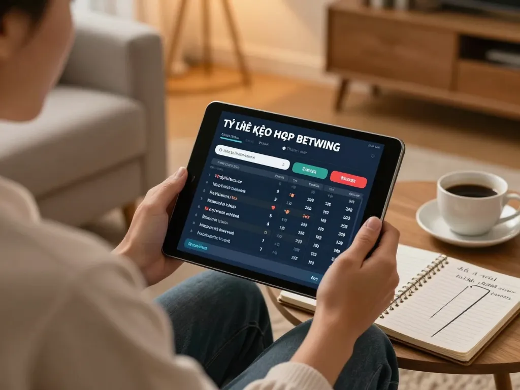 Track tỷ lệ kèo nhà cái hôm nay while engaging in strategic sports betting from a cozy home setup.