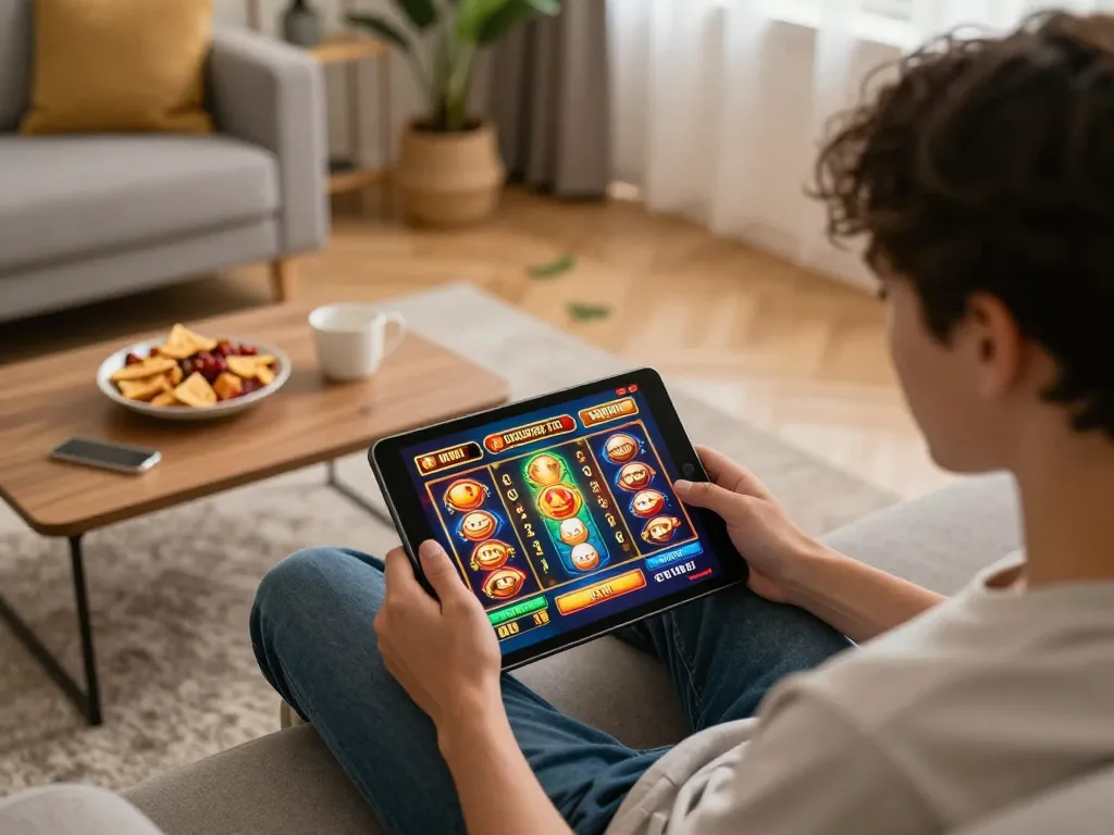 Engaging gameplay at Trang Chủ RR88 while enjoying a cozy home setting.