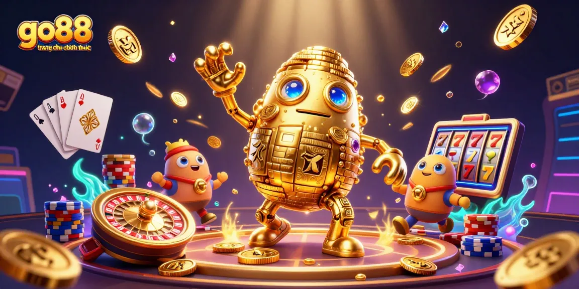 Experience the thrill of go88 trang chu chinh thuc as gold coins cascade in a vibrant casino scene.