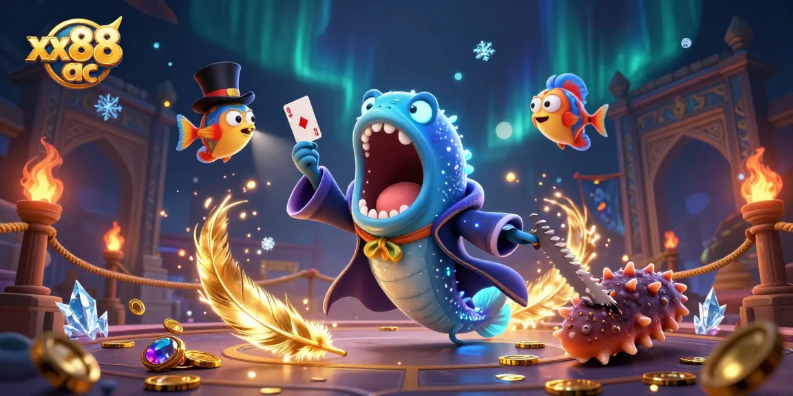 Engage in thrilling betting experiences at xx88 ac with vibrant underwater casino-themed characters and magical elements.
