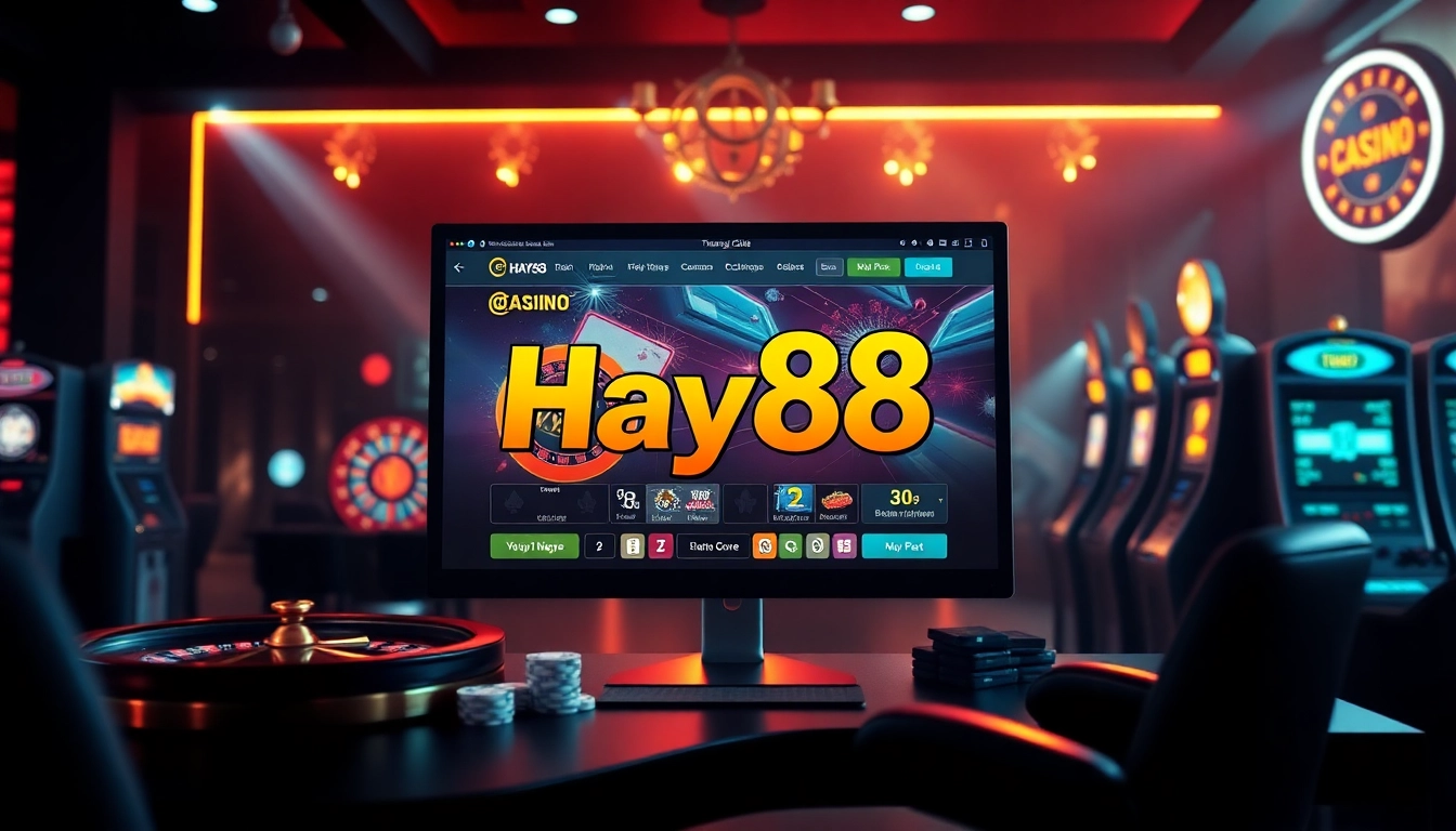 Experience the thrilling world of online gambling at trang chủ hay88 with engaging casino elements and vibrant designs.