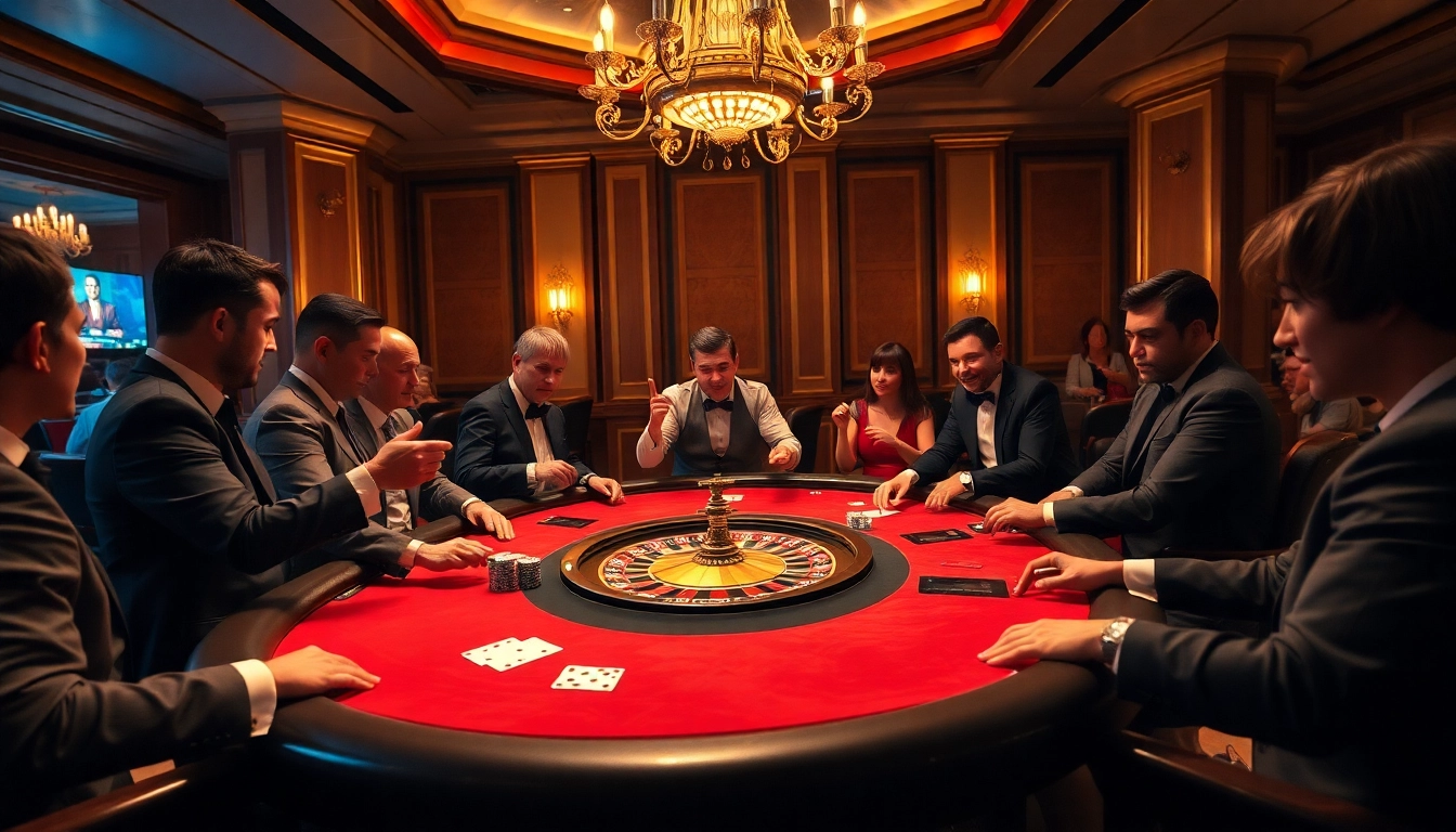 Experience thrilling gameplay at BK8 เว็บตรง, featuring an elegant poker table, vibrant chips, and dedicated players.