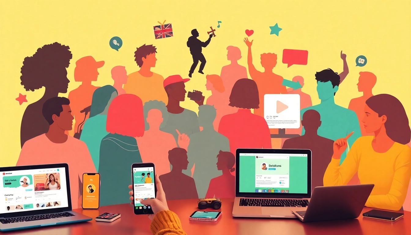 Discover new OnlyFans creators with a vibrant digital collage showcasing diverse profiles and engaging elements.