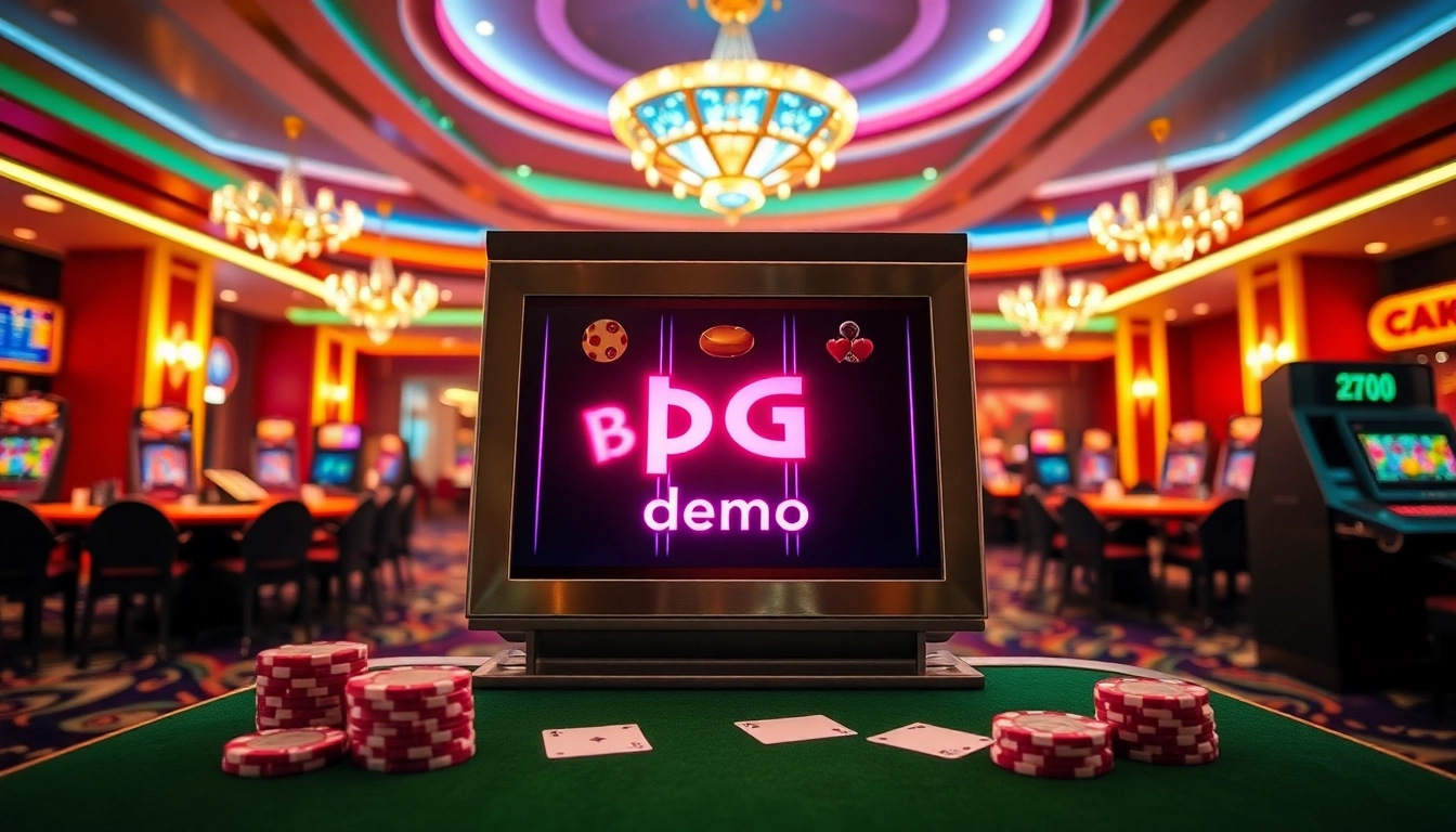 Experience the excitement of pg slot demo with luxurious slots and casino atmosphere.
